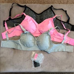 Women’s nursing bra 3-pack sz M NEW